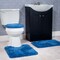 Hastings Home Hastings Home 3 Piece Super Plush Non-Slip Bath Mat Rug Set - Navy 249436YKA - alternate 3